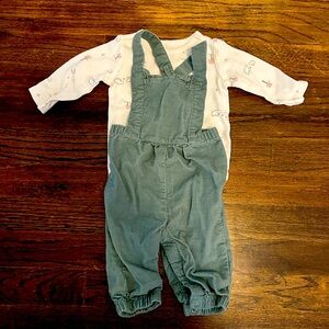 Girls Overall Matching Corduroy Overalls Set 3 M